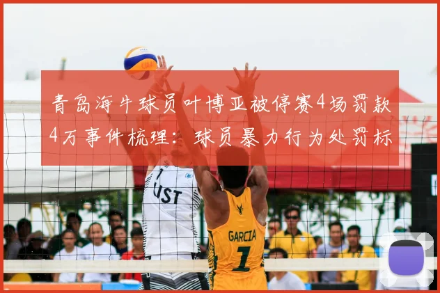 青岛海牛球员叶博亚被停赛4场罚款4万事件梳理：球员暴力行为处罚标准解读及后续影响